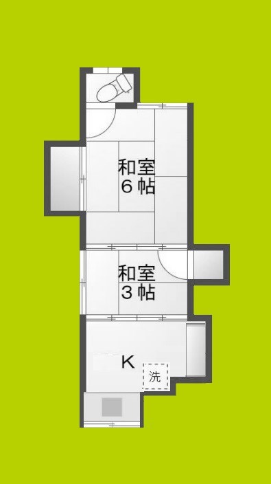 深江南アパート 間取り