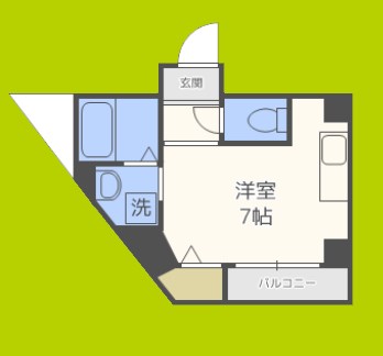 アムズコート勝山 間取り