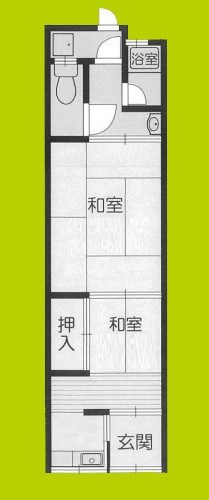 鴫野西5丁目貸家（左端） 間取り