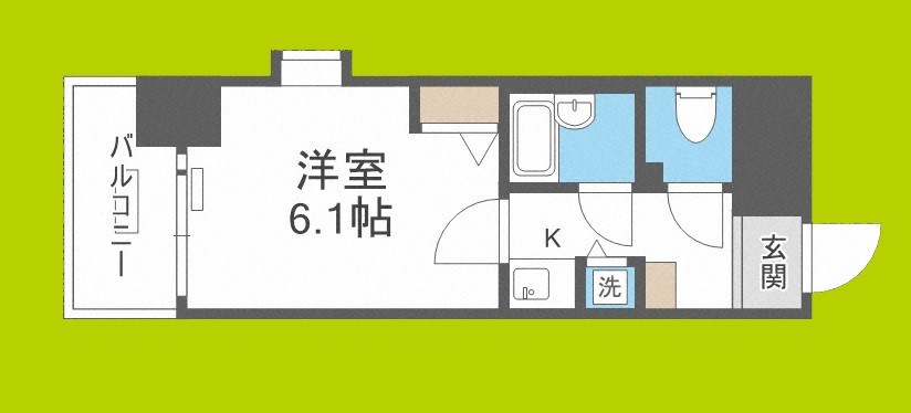 リーガル西天満  間取り