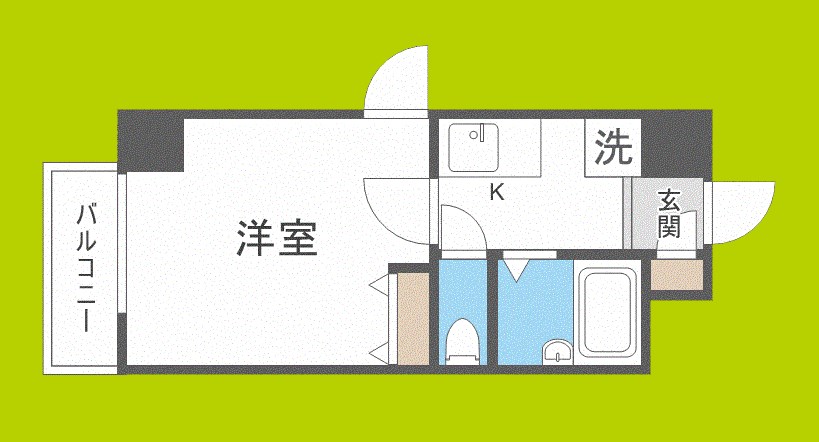 おおきに北梅田サニーアパートメント 間取り