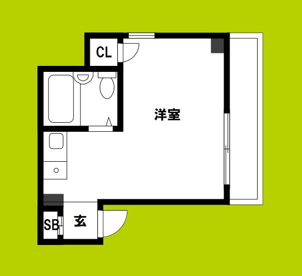 フロントビュー八阪 間取り