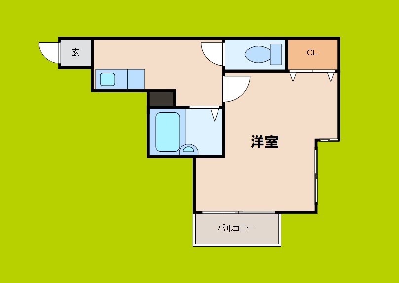 メゾンサンワ西長堀 間取り