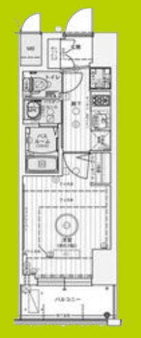 エステムコート難波サウスプレイスⅦリアン 間取り