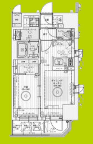 エステムコート難波サウスプレイスⅦリアン 間取り