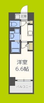 クリスタルブライト谷町 間取り