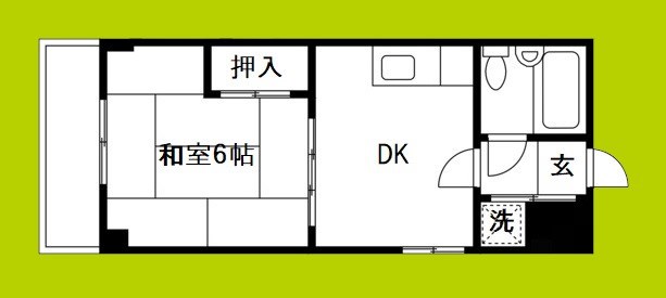 岡本ハイツ 間取り図