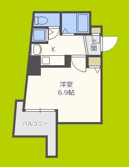 プレサンス難波OCAT前 間取り