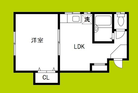 エスタバウ南堀江B棟 間取り