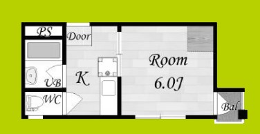 コーポイン長居B棟 間取り