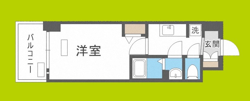 プレサンスOSAKA DOMECITYクロスティ 間取り