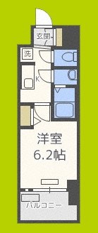 プレサンスOSAKA DOMECITYビーツ 間取り