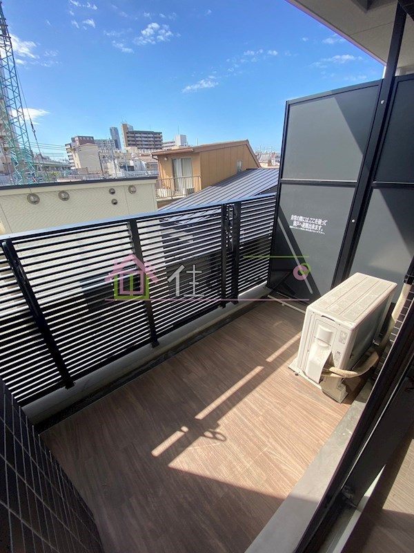 プレサンスOSAKA DOMECITYビーツ ベランダ