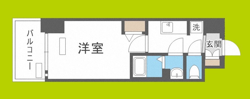 プレサンスOSAKA DOMECITYクロスティ 間取り