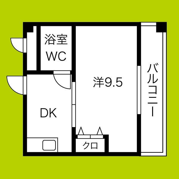 城北・船江マンション 間取り