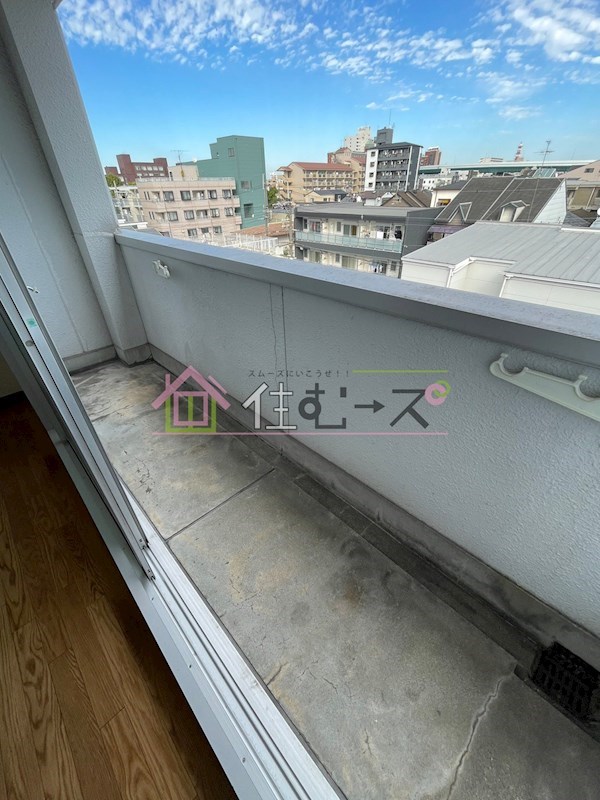 城北・船江マンション ベランダ
