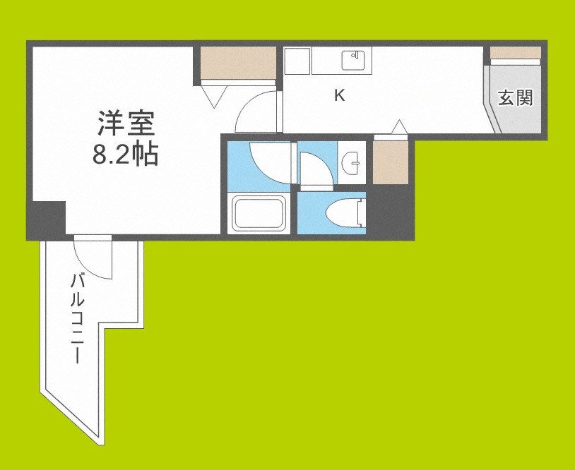リアンジェ難波 間取り