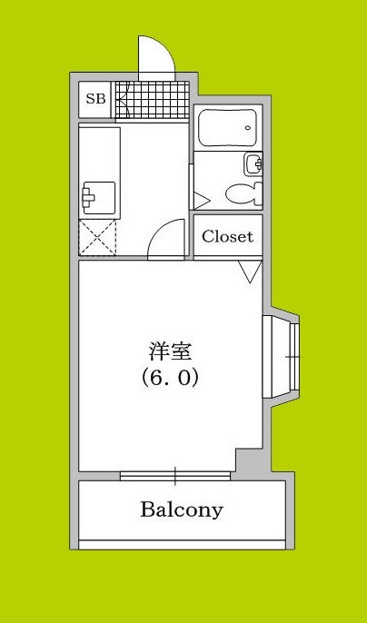アパルト四天王寺Ⅱ 間取り