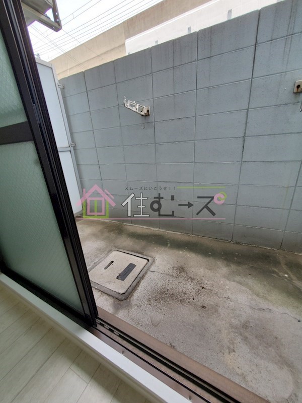 パールハイム駒川 ベランダ