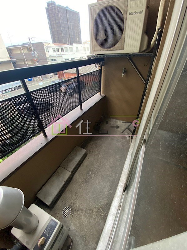 嶋川マンション ベランダ