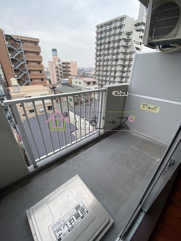 ライオンズマンション今里第２ ベランダ