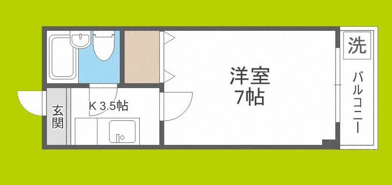 第Ⅱコーポリーブル 間取り