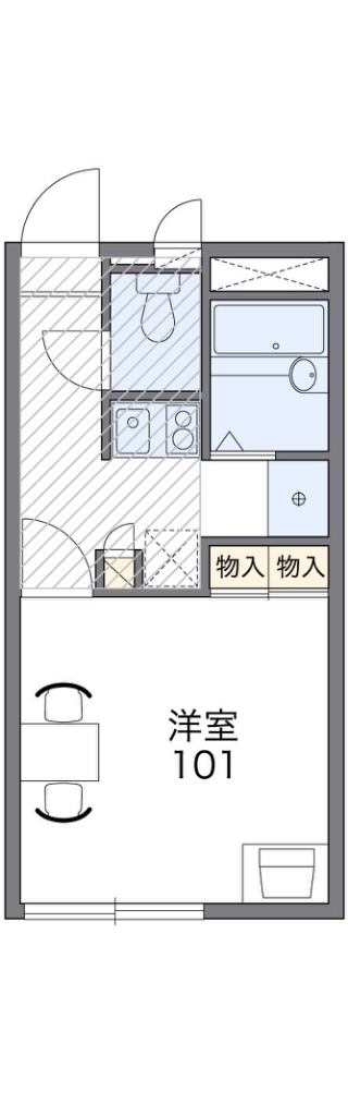 レオパレス水堂 間取り