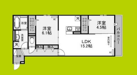 Futawa美章園 間取り