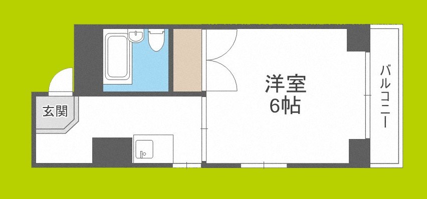 嵜本レジデンス難波南Ⅱ 間取り