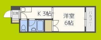 東洋プラザ泉尾 間取り