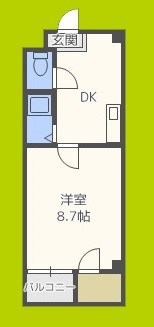 ベルフレージュ北堀江 間取り