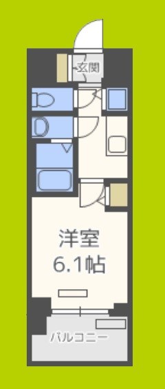 プレサンスタワー難波WEST 間取り