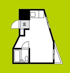 大国町ハイツ 間取り