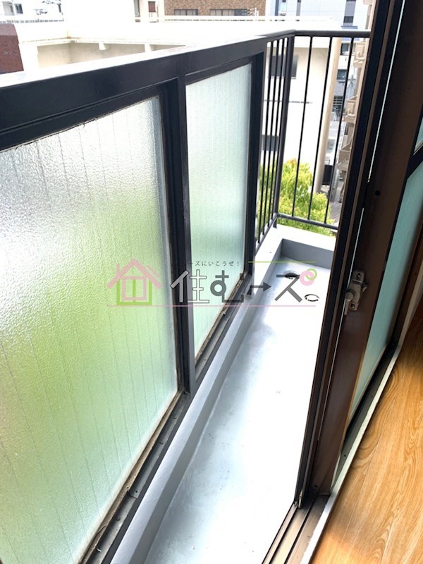 大国町ハイツ ベランダ