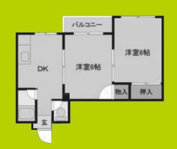 南津守冨士ハイツ 間取り