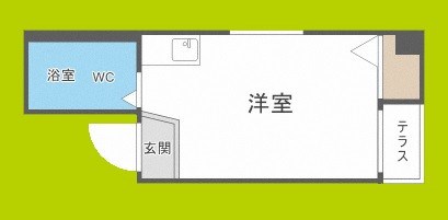 アパートメント大阪谷町 間取り