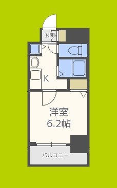 プレサンス難波幸町  間取り