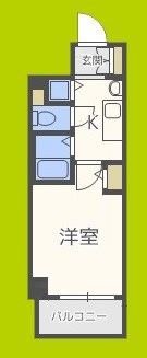 プレサンス心斎橋ルティア 間取り