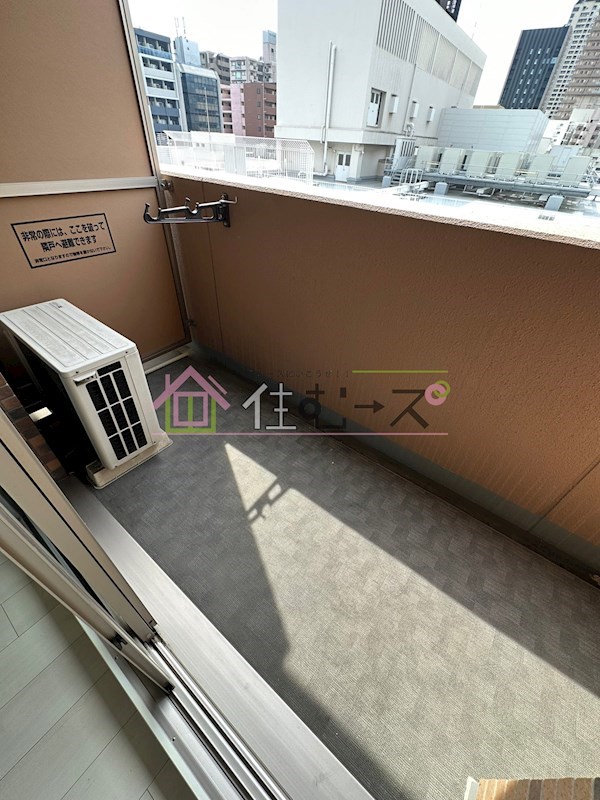プレサンス心斎橋ルティア ベランダ