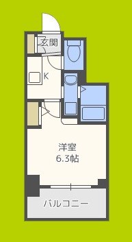 エステムプラザ難波WESTリバークロス 間取り