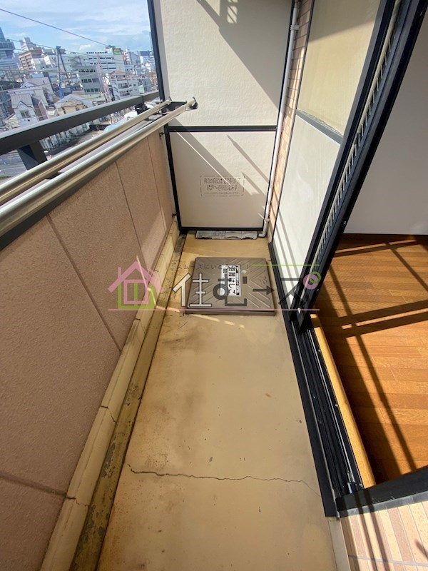 ラッキーセンター河堀口マンション ベランダ