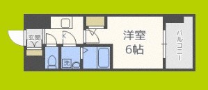 エスリード難波ザ・ゲート  間取り