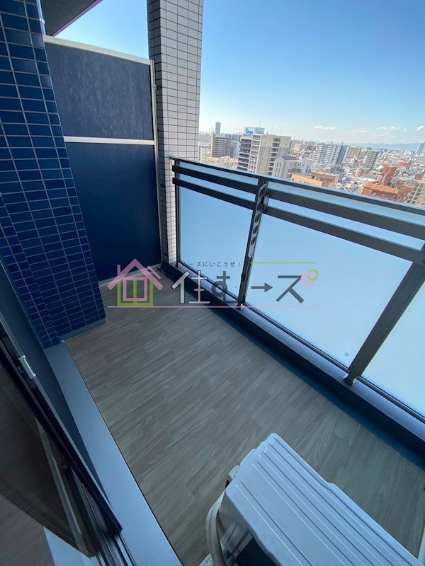 プレサンスOSAKA DOMECITYクロスティ ベランダ