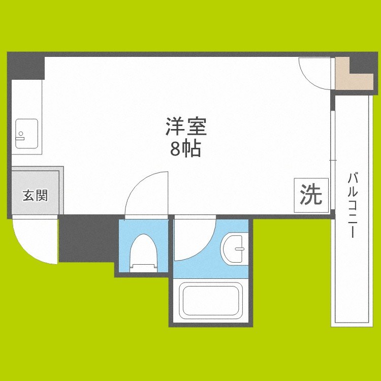 コーポイン長居B棟 間取り