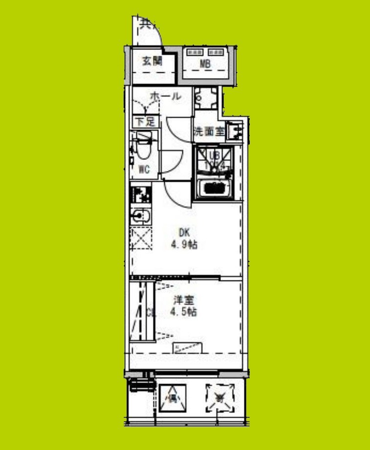 GARDENIA高井田 間取り図