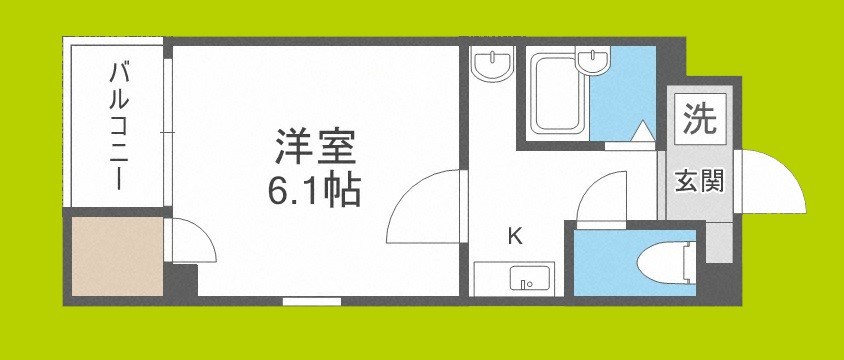 オーキッドコート北堀江 間取り