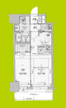 プレサンス　DOMECITY　コレーレ 間取り