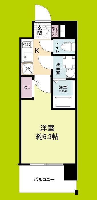 エスリードレジデンス大阪福島シティウエスト 間取り