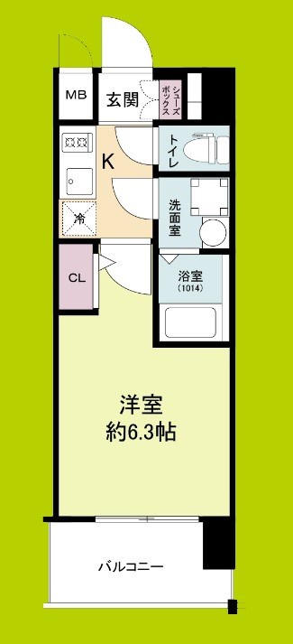 エスリードレジデンス大阪福島シティウエスト 間取り