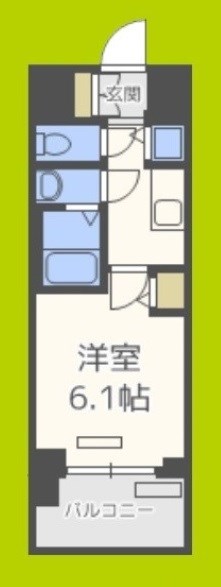 プレサンスタワー難波WEST 間取り